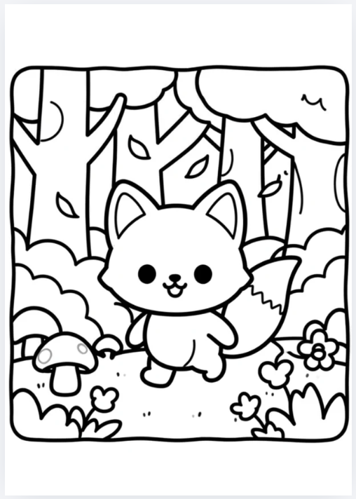 Children's Colouring Book — Handcrafted by cheeky Monkey